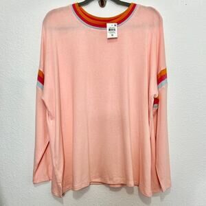 Style and Co pink champagne plus size  long sleeve sweater 1X
